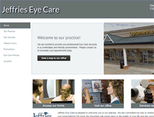 Tablet Screenshot of jeffrieseyecare.com